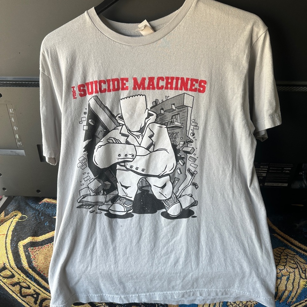 Suicide Machines, Gorilla Biscuits Ripoff, Punk, Ska, Large, Off White